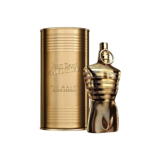 Black striped torso bottle (name not visible)